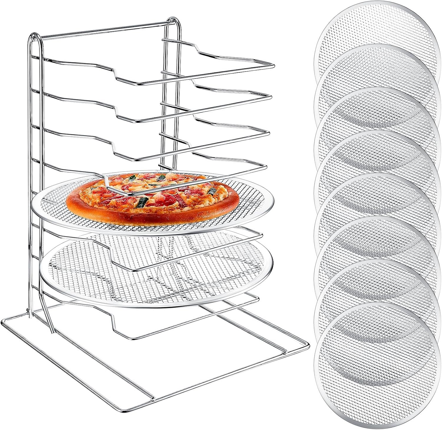 Kitchen Baking Rack - Pizza-Regal mit 8 Etagen und 8