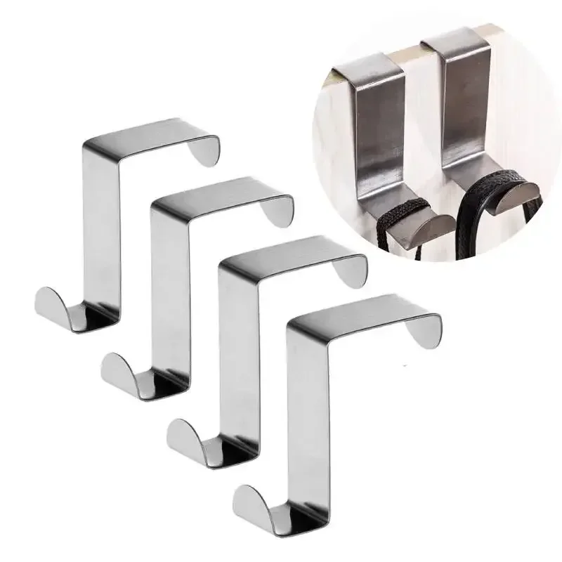 Kitchen Uncle - Z-förmiger Badezimmerschrank mit Haken aus Edelstahl