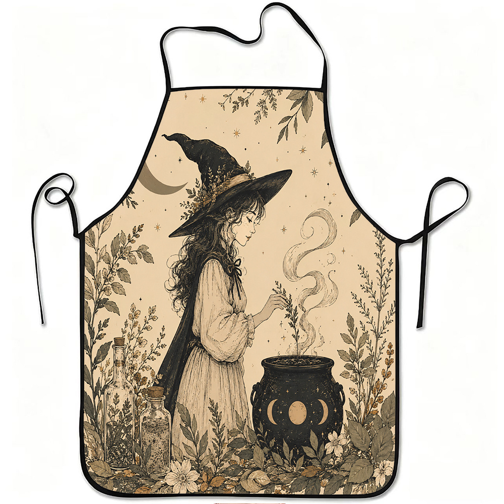 Kitchen Witch Baking - Küchenschürzen, Backschürze für die Küche, Schürze