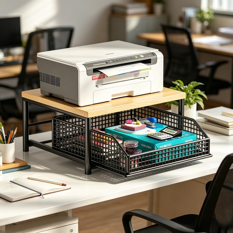 Kitchen Baking Rack - Vertikaler Mikrowellenständer mit Schublade & Backrost,
