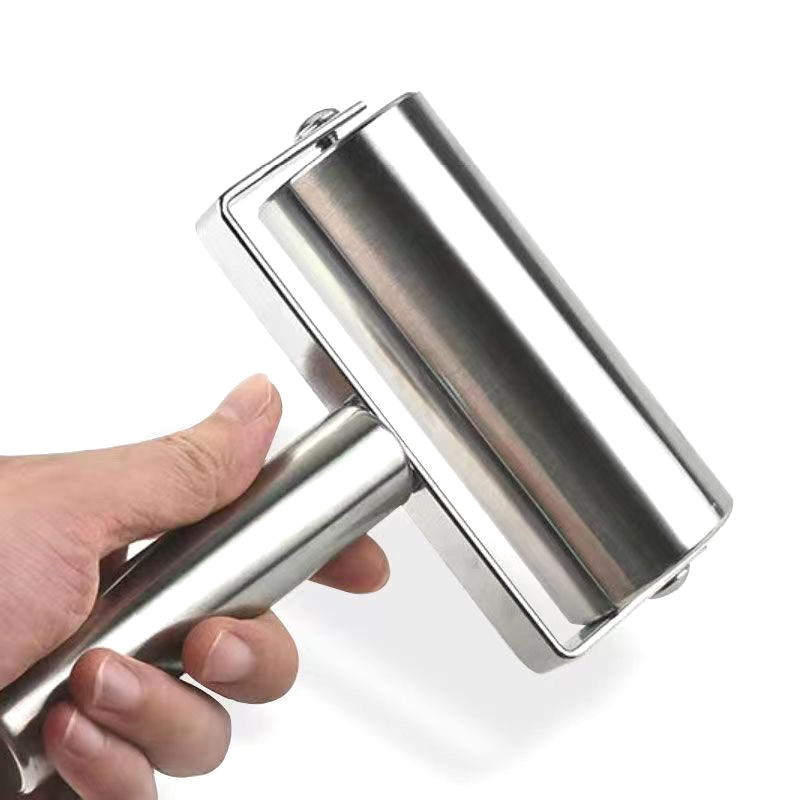 Kitchen Roller Baking - Edelstahl Doppelkopf-Teigroller Antihaft-Teigwalze Küchen-Haferflockenmaschine für Nudeln,