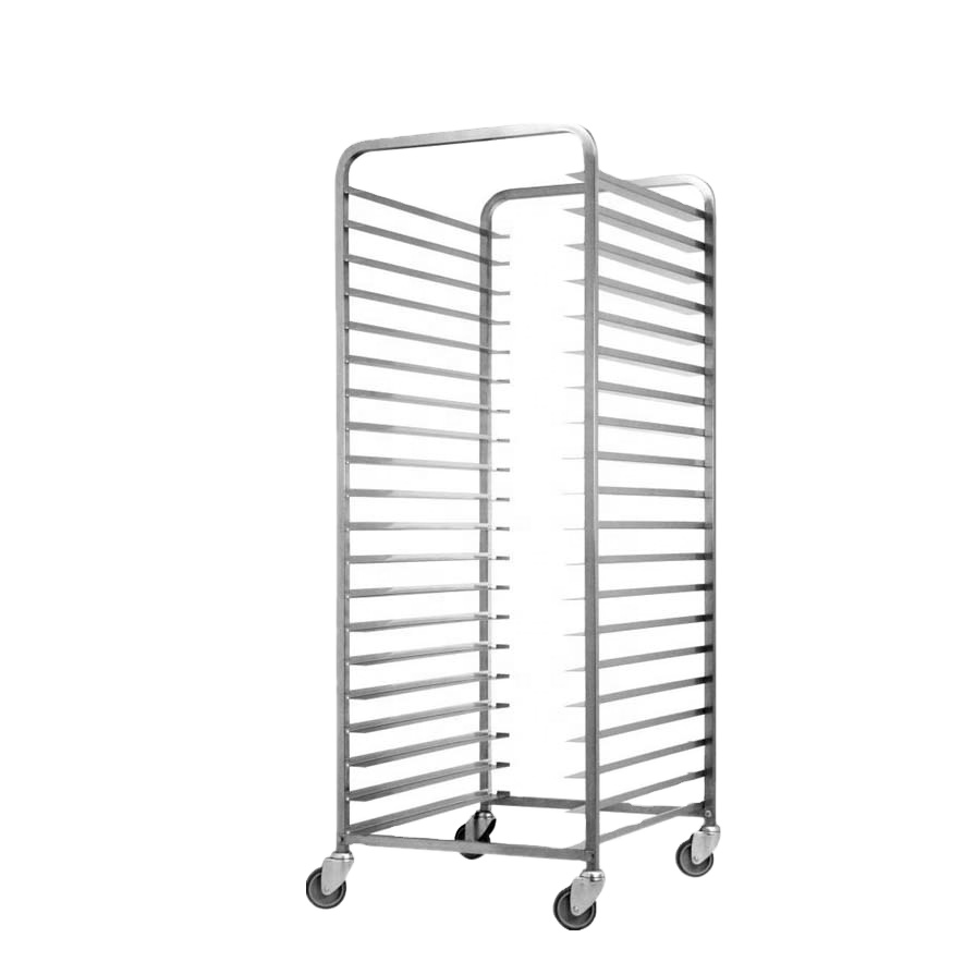 Kitchen Baking Cart - Edelstahl-Kühlregalwagen für Bäckereien, Rollbarer Küchenwagen, Sofort