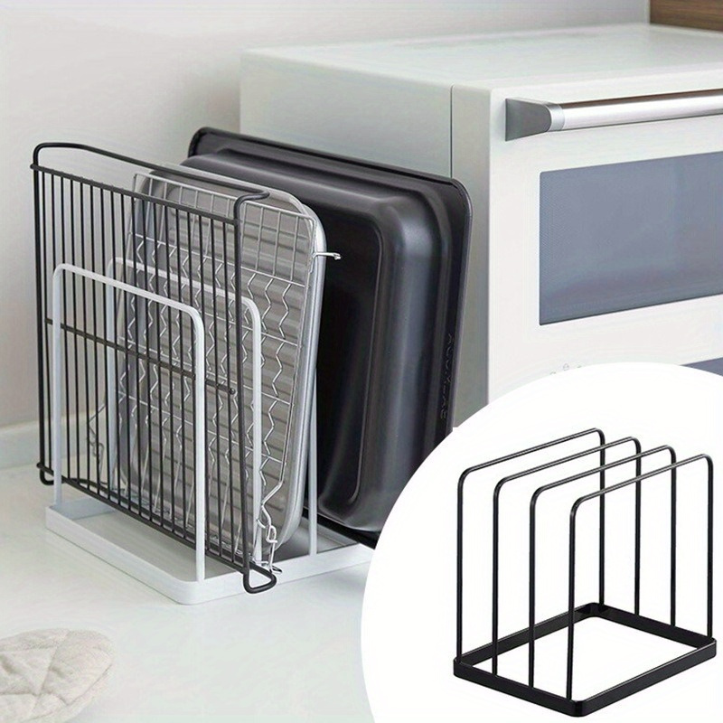 Kitchen Baking Rack - Vertikales Schneidebrettregal, vierlagiges Küchentablett, Backblech, Organizer,