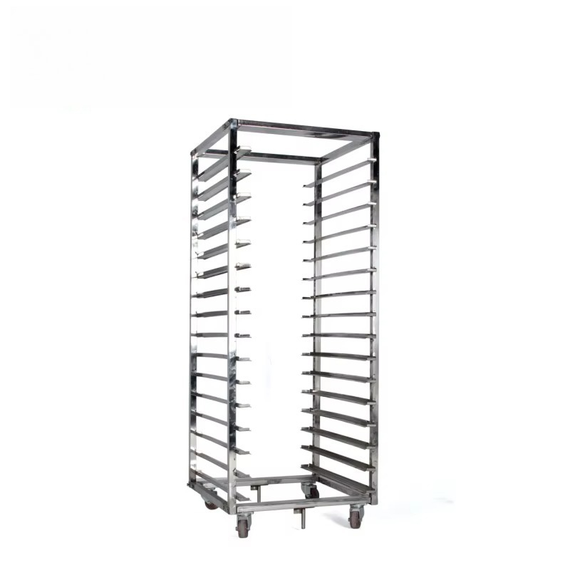 Kitchen Baking Cart - Chinesischer Edelstahl-Backblechwagen, Brotbackofenwagen, Küchenwagen, Metall-Kühlblech-Rack, Backwagen