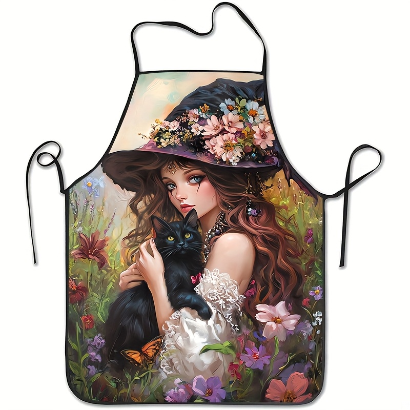 Kitchen Witch Baking - Eine Vintage-Schürze mit einem magischen Motiv