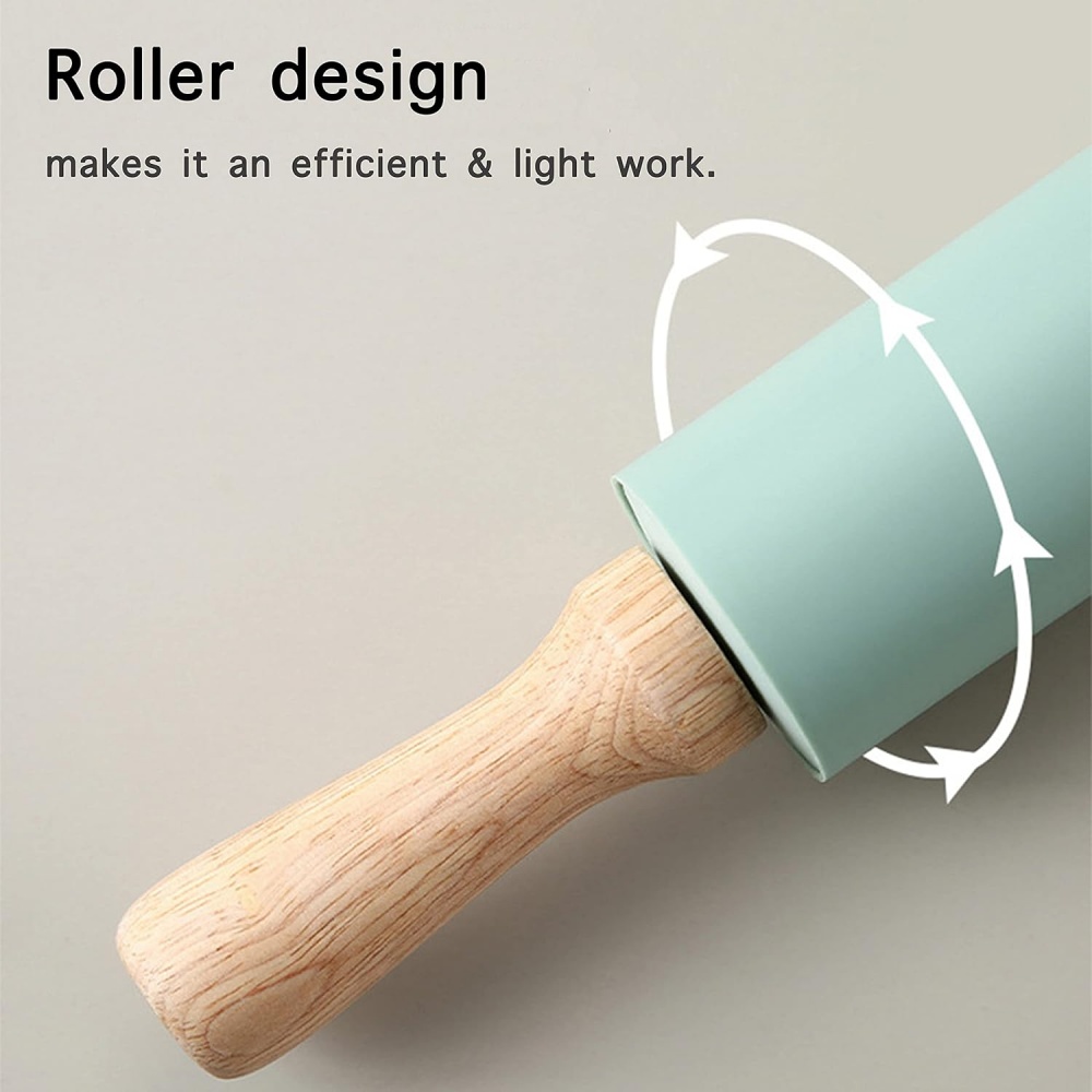 Nicht-Stick Silikon Nudelholz  – Kitchen Roller Baking Bewertung und Preis