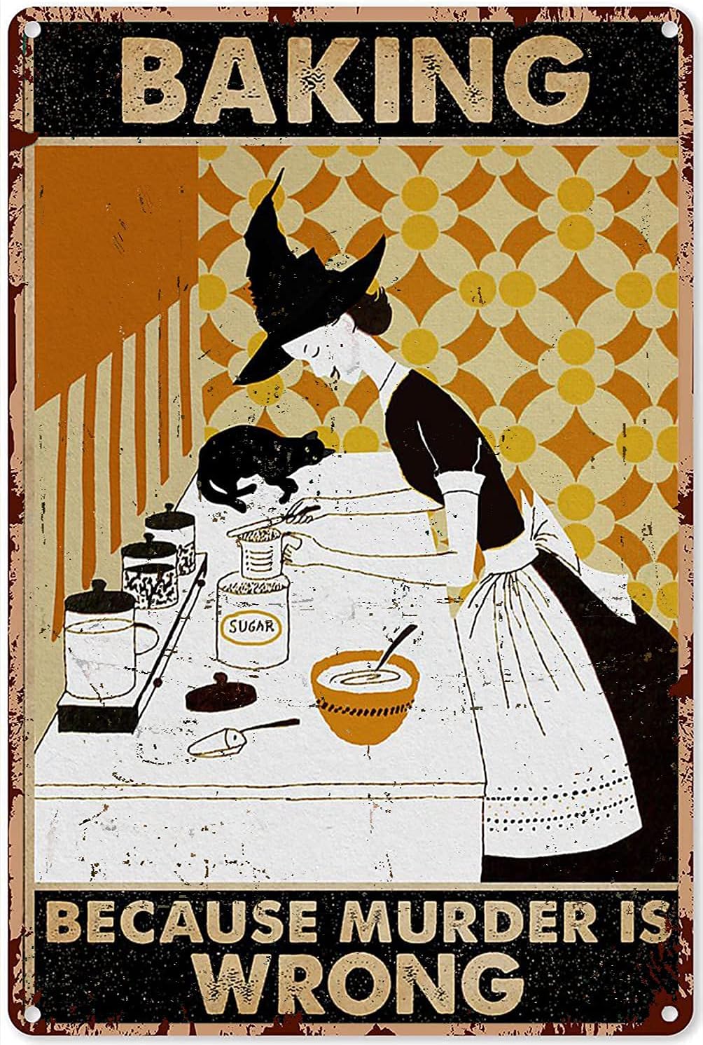 Hexen-Küchendekoration: Schwar – Kitchen Witch Baking Bewertung und Preis
