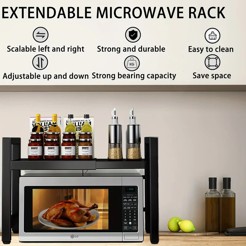 Erweiterbares Mikrowellenregal – Kitchen Baking Rack Bewertung und Preis