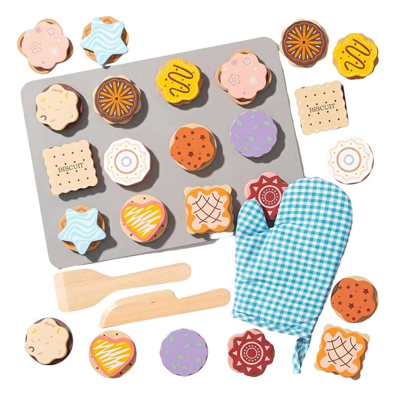 WOWFU-Holz-Kekse-Spielzeug-Set – Kitchen Kids Baking Set Bewertung und Preis