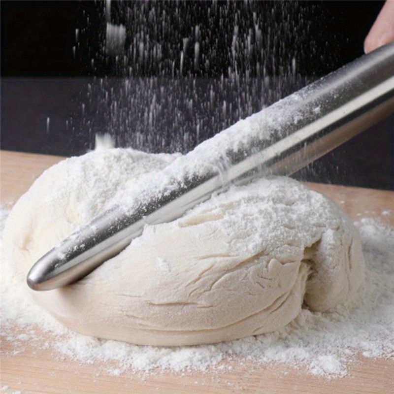 1Pc Edelstahl Nudelholz Küche  – Kitchen Roller Baking Bewertung und Preis