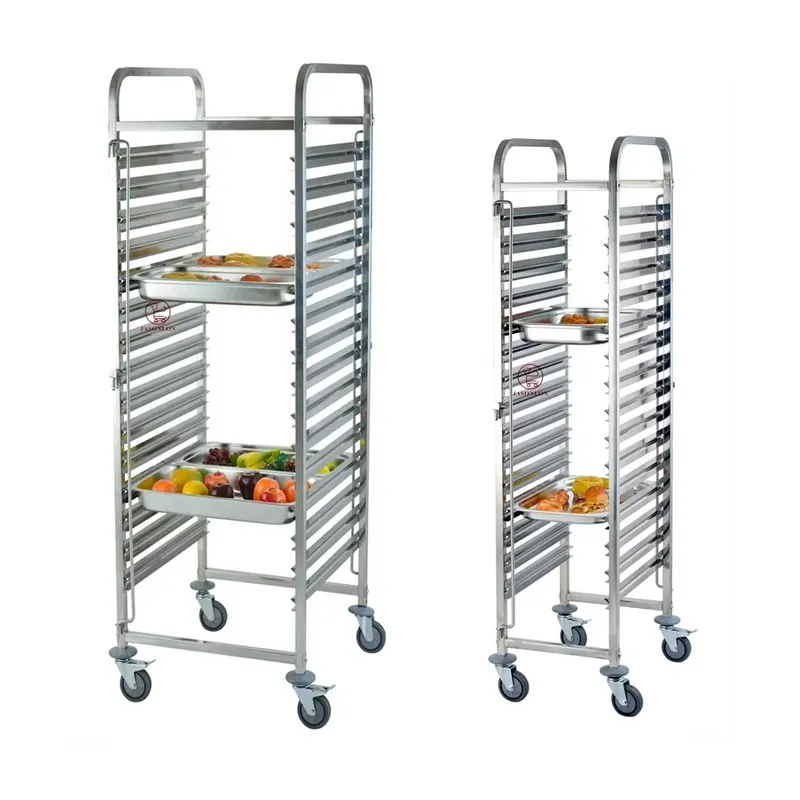 Edelstahl Schwerlast-4-Rad-GN- – Kitchen Baking Cart Bewertung und Preis