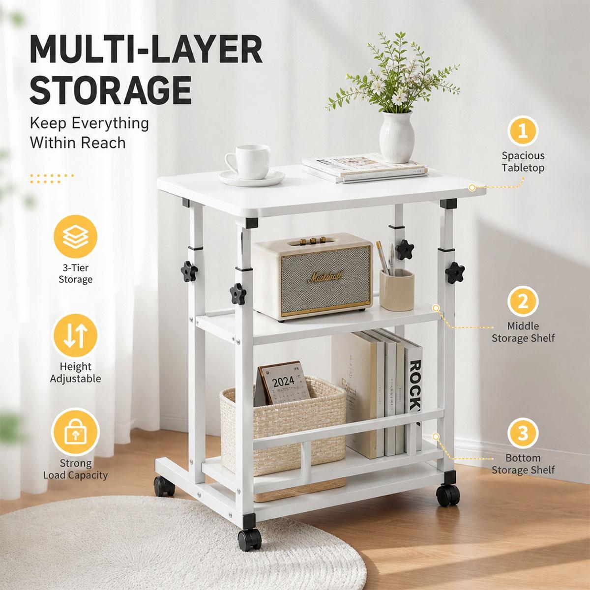 3-stöckiger, höhenverstellbare – Kitchen Baking Cart Bewertung und Preis