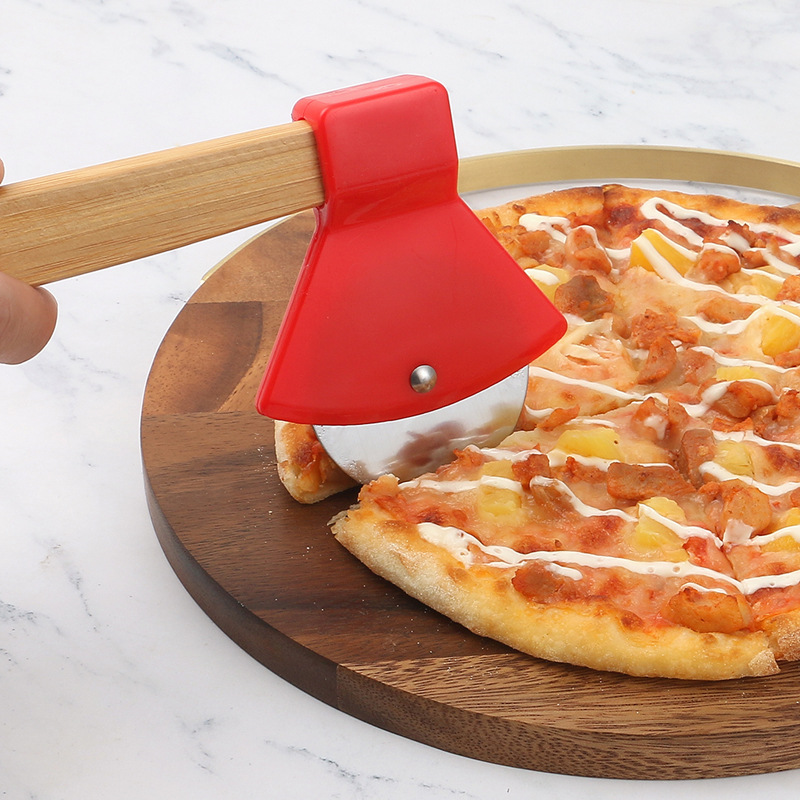 Holzgriff Axtförmiger Pizzasch – Kitchen Roller Baking Bewertung und Preis